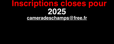  Inscriptions closes pour